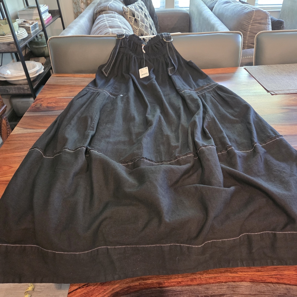 Trending Chic Free People Maxi Dress Black for Women Small Cotton NWT Awesome! - Picture 11 of 11